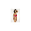 Ensemble lingerie Deux Pièces "Wet Look" Rouge 